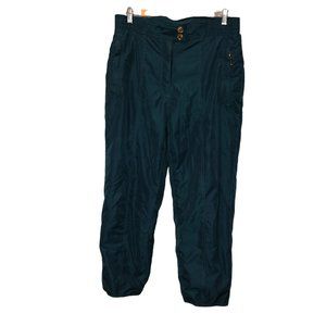 Nordica Vintage teal short insulated ski snow pants 12
